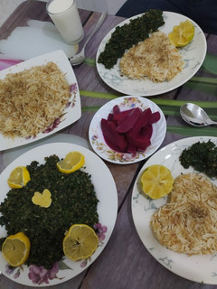صورة لوصفة رز وسبانخ 😋