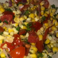 A picture of Corn salsa🌽.
