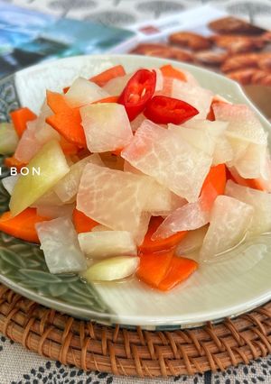 Hình của món Dưa Su Hào Muối Xổi.