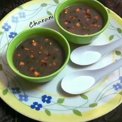 A picture of Ragi Spinach Soup.