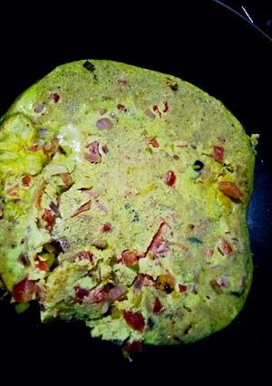 A picture of Veggie Omelette#15minsorlessrecipe.