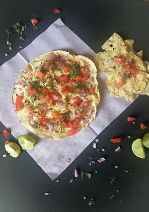 A picture of Chatpata masala papad.