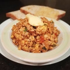 Egg burji A picture of Egg burji.