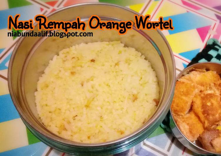 Cara Gampang mengolah Nasi Rempah Orange Wortel (toddler meal) Lezat