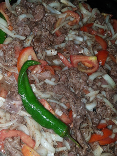 A picture of Lebanese-Style Beef Shawarma.