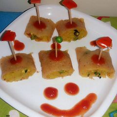 A picture of Suji potato roll.