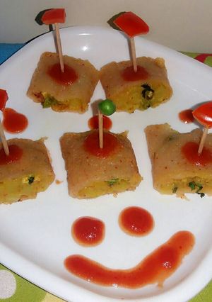 A picture of Suji potato roll.