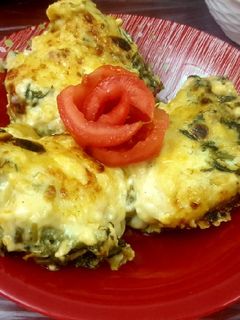 صورة لوصفة غراتان السلق والدجاج 🍗