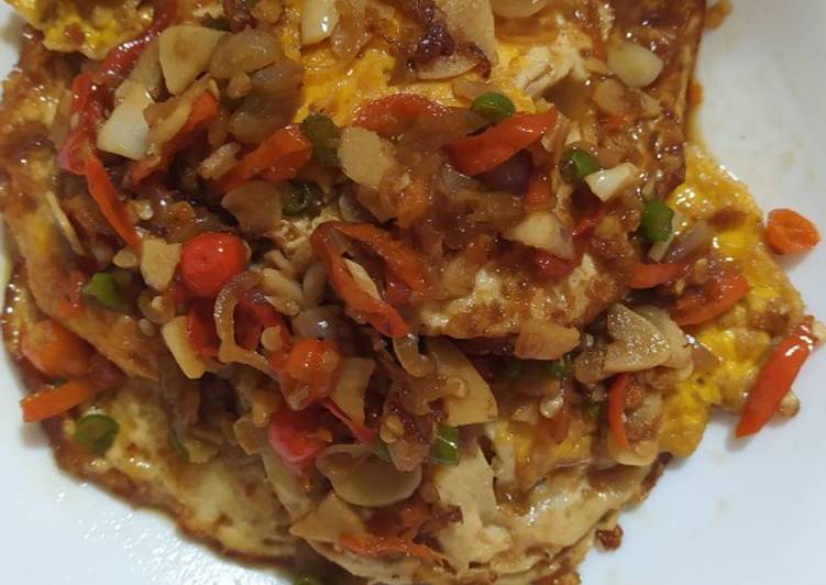 Telor kecap pedas manis