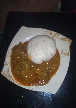 A picture of Delish pounded yam.