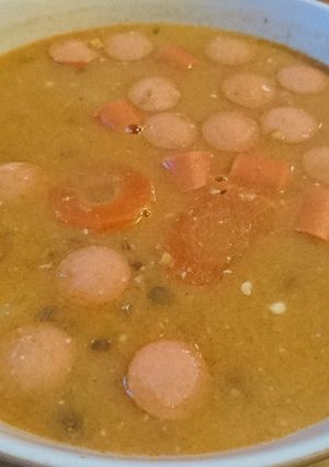 Újévi lencseleves recept fotója