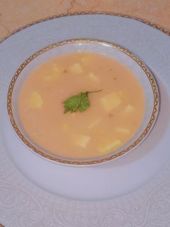صورة لوصفة شوربة بصل بالكوسة