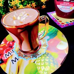 A picture of Chikoo banana smoothie.