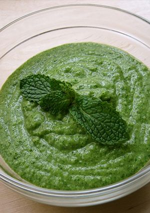 A picture of Coriander Mint chutney.