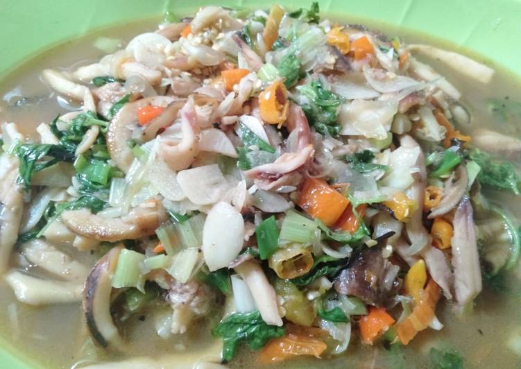 Resep Garang Asem Kemangi Cumi Asap, Menggugah Selera