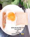 Bánh mì sandwich kẹp bơ trứng thịt nguội