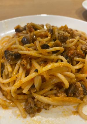 義式番茄紅醬義大利麵 的食譜成品照片
