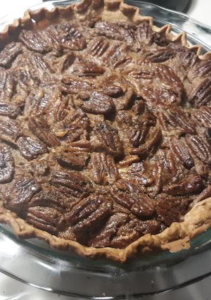 A picture of Kentucky bourbon pecan pie.