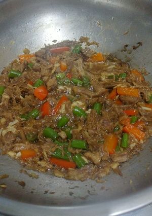 Foto resep Daging suwir lada hitam
