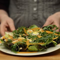 A picture of Lotte’s Quail-Egg-Salad.