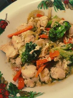 A picture of Savory Chicken Veggies Stir Fry.