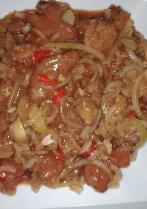 Foto resep Udang cumi crispy saus asam manis🦐🦑
