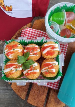 Foto resep Potato ball mayo with cheese filling