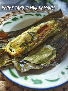 Foto resep Pepes Bakar Tahu Kemangi Kencur