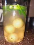 Pickled gooseberries (uppilitta nellikai)