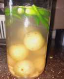 Pickled gooseberries (uppilitta nellikai)