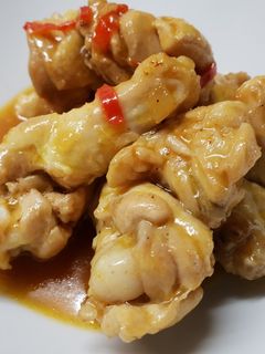 Una foto de Pollo en salsa sin gluten