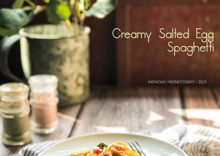Creamy Salted Egg Spaghetti #phopbylinimohd #task3