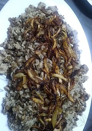 صورة لوصفة مجدرا أكله مقدرة