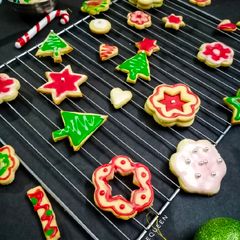A picture of Christmas Sugar Cookies.
