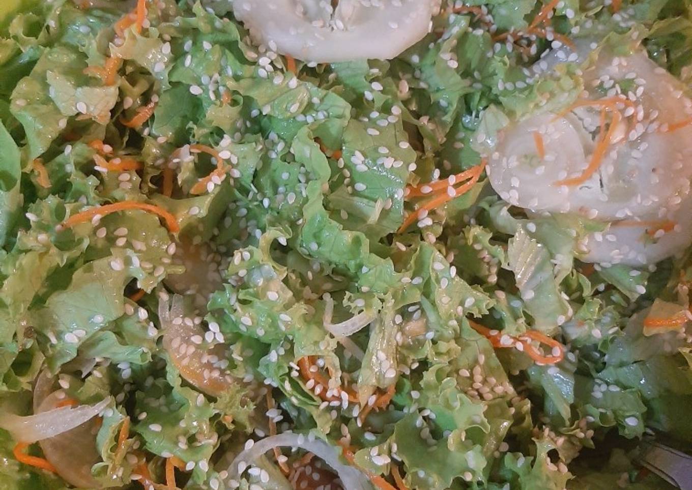 Ensalada de lechuga crespa
