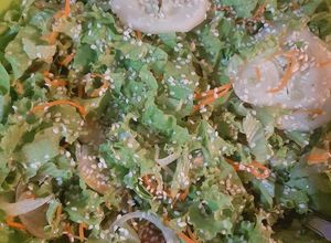 Una foto de Ensalada de lechuga crespa