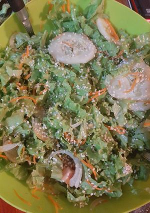 Una foto de Ensalada de lechuga crespa