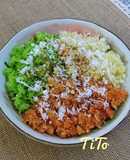 Xôi ba màu đậu xanh