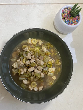 Cara Mudah Membikin Resep Cah sawi putih tahu baby cumi pedas yang Bisa Manjain Lidah Anti Ribet, Mantap