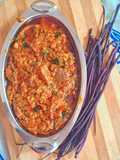 Mogri and Eggplant Curry