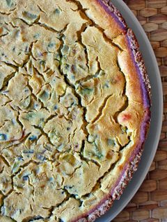 Una foto de Quiche de brocoli y puerro (vegana)