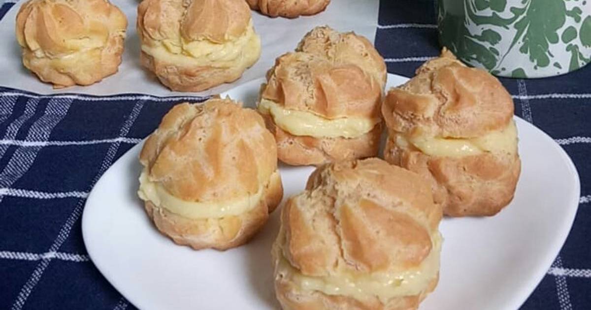 Resep Sus Soes Choux Pastry Vla Vanila Kokoh Tanpa Mixer Oleh Yuliana