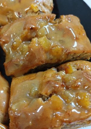 A picture of Banana and Horlicks brownie cakes. Air fryer.