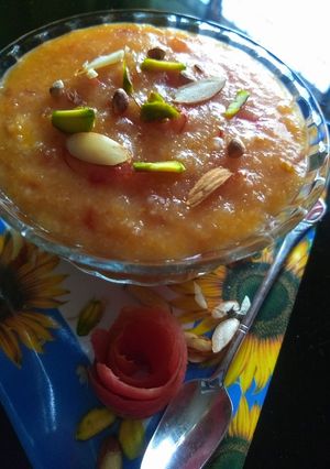 A picture of Tomato phirni.