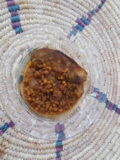 عکسی از دستور خورشت کدوسبز با گوشت چرخ کرده