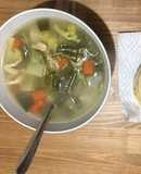 Rica sopa De pollo fácil de preparar