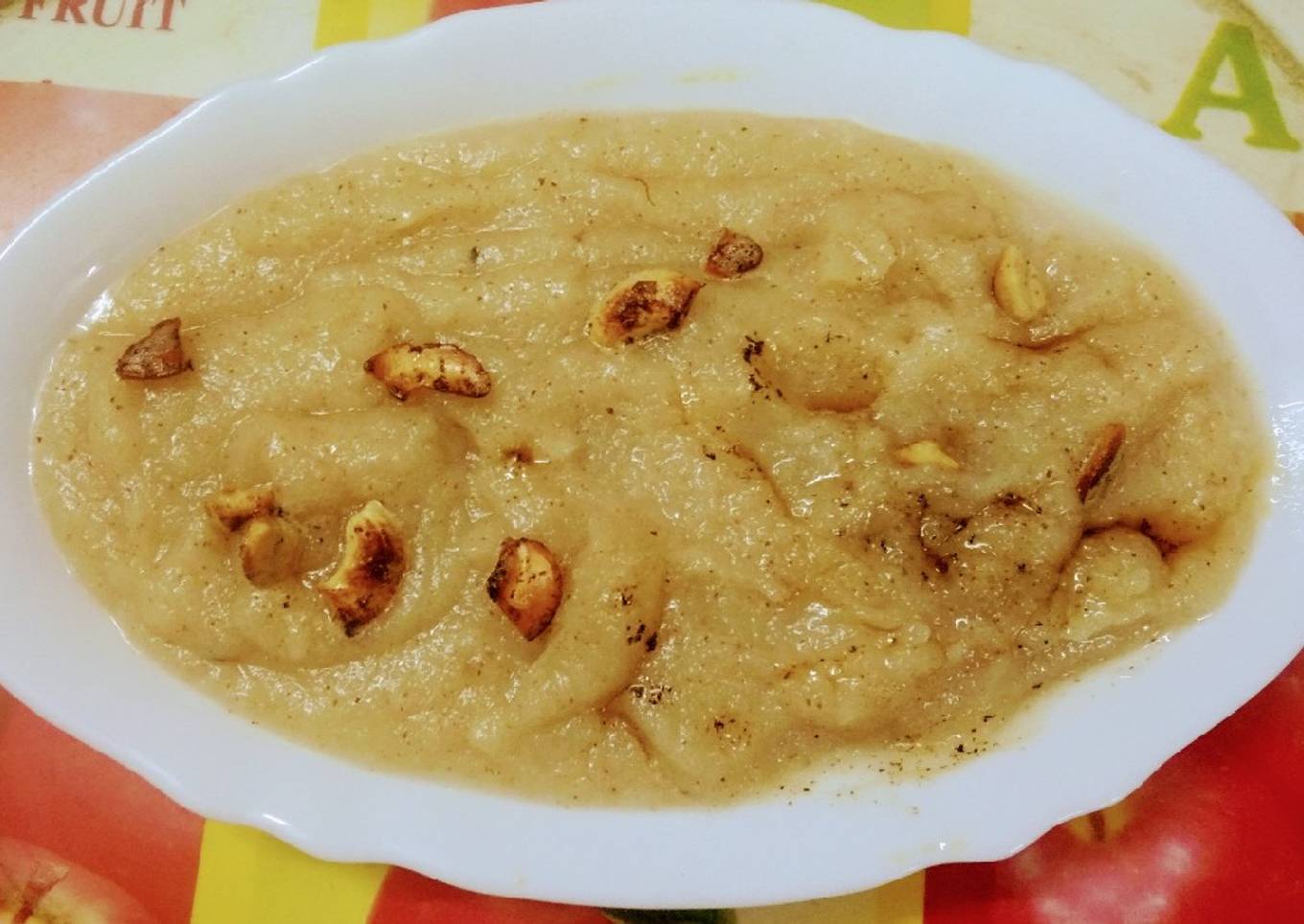 Rice and coconut halwa