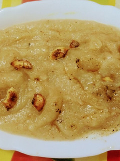A picture of Rice and coconut halwa.