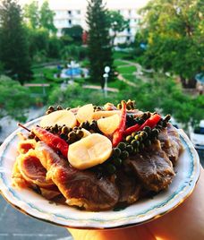 bắp bò ngâm mắm