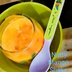 A picture of Kids special Nutty Mango Shake.